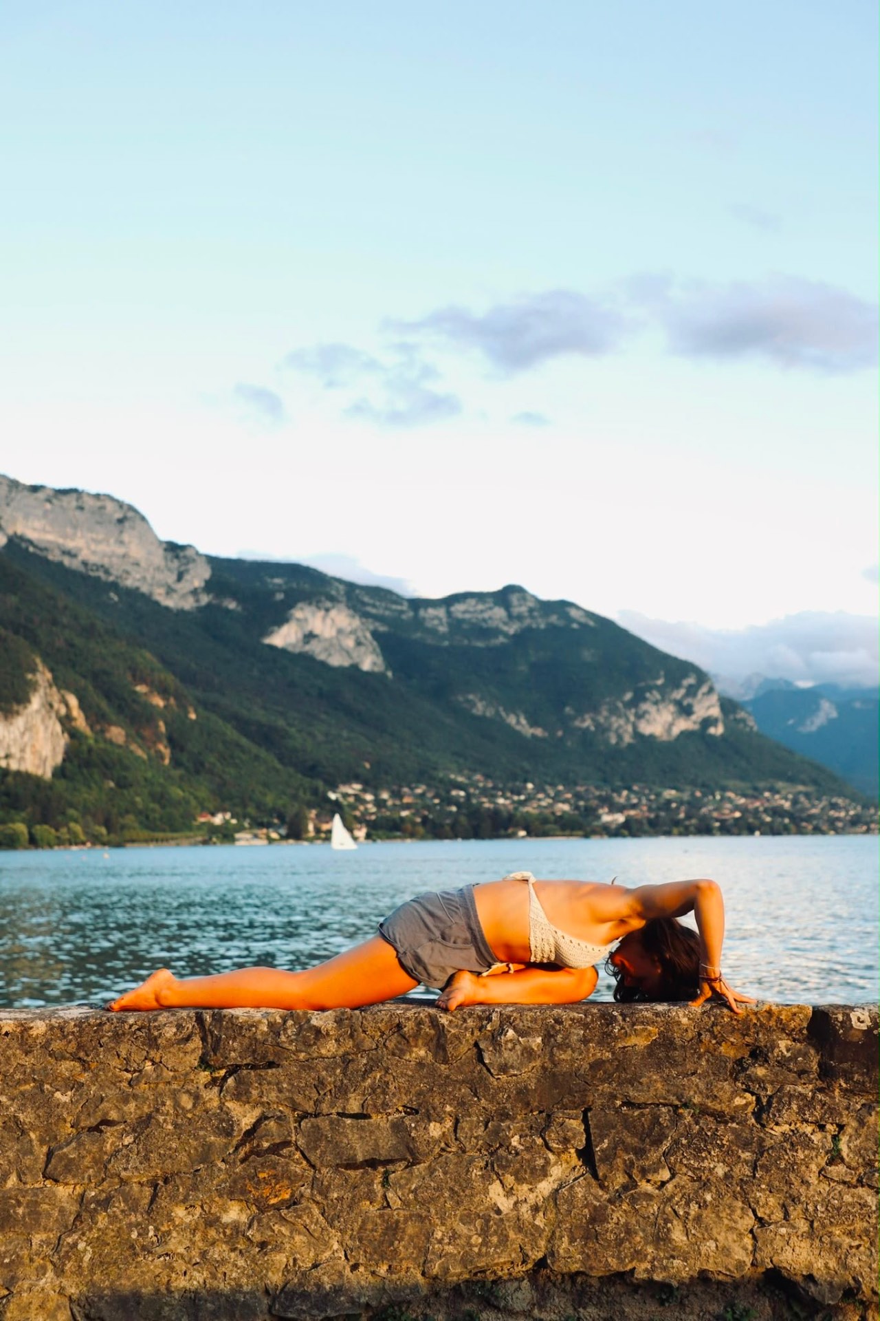 Yoga au lac